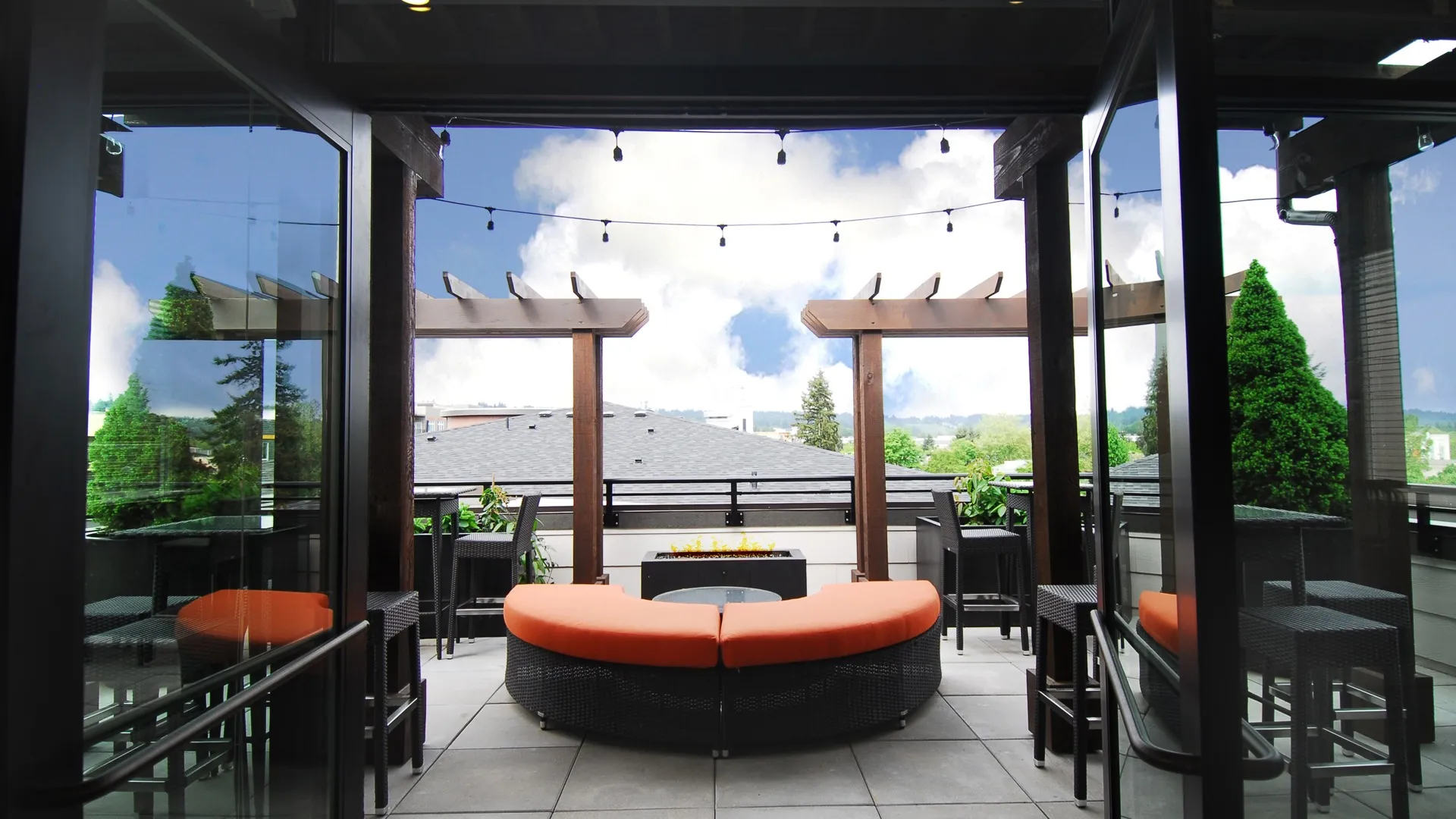 Rooftop view lounge